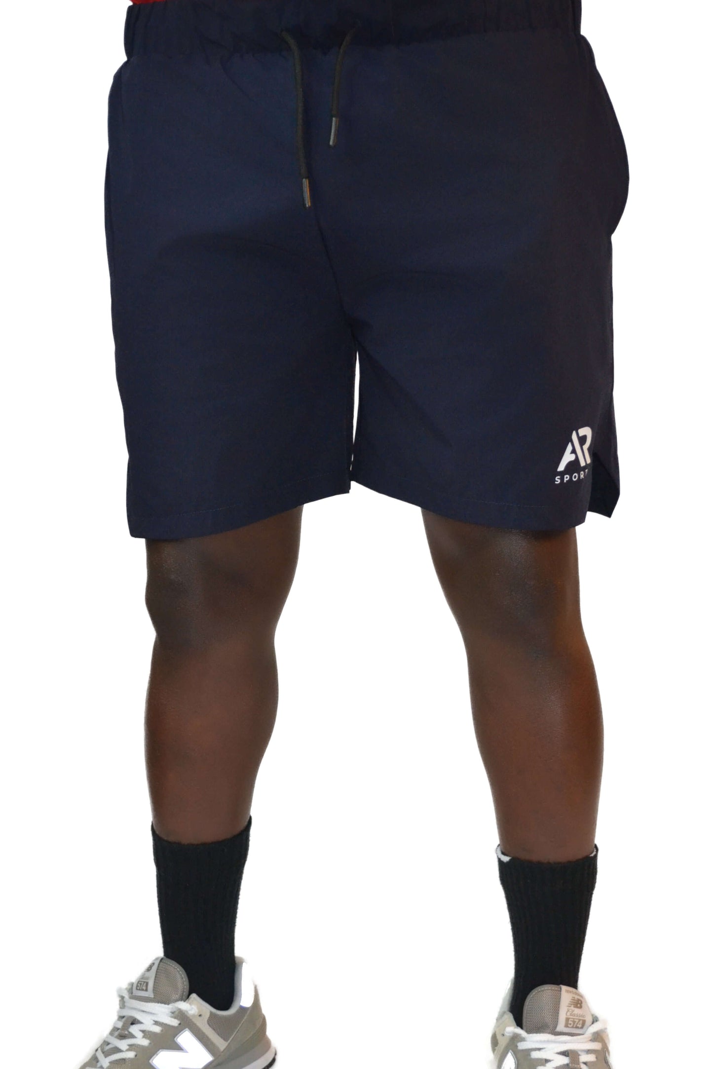 Blue Men's Gym Shorts With Pocket