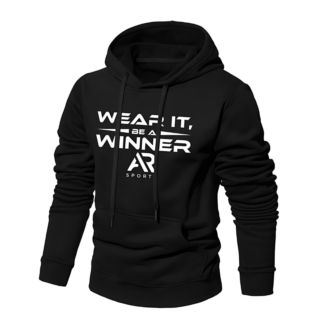 AR Sportswear Unisex Slogan Pouch Pocket Hoodie