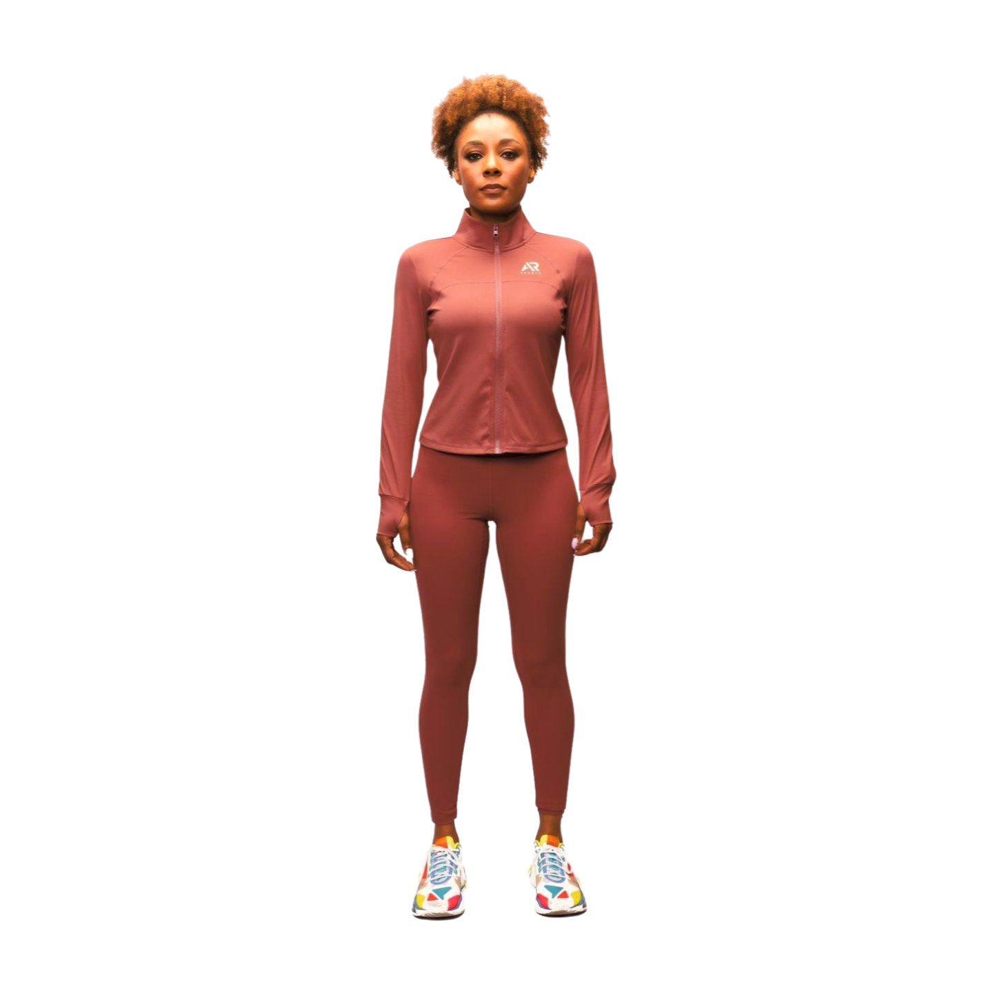 AR Sportswear Women's 2Pcs Full Zip lightweight Tracksuit