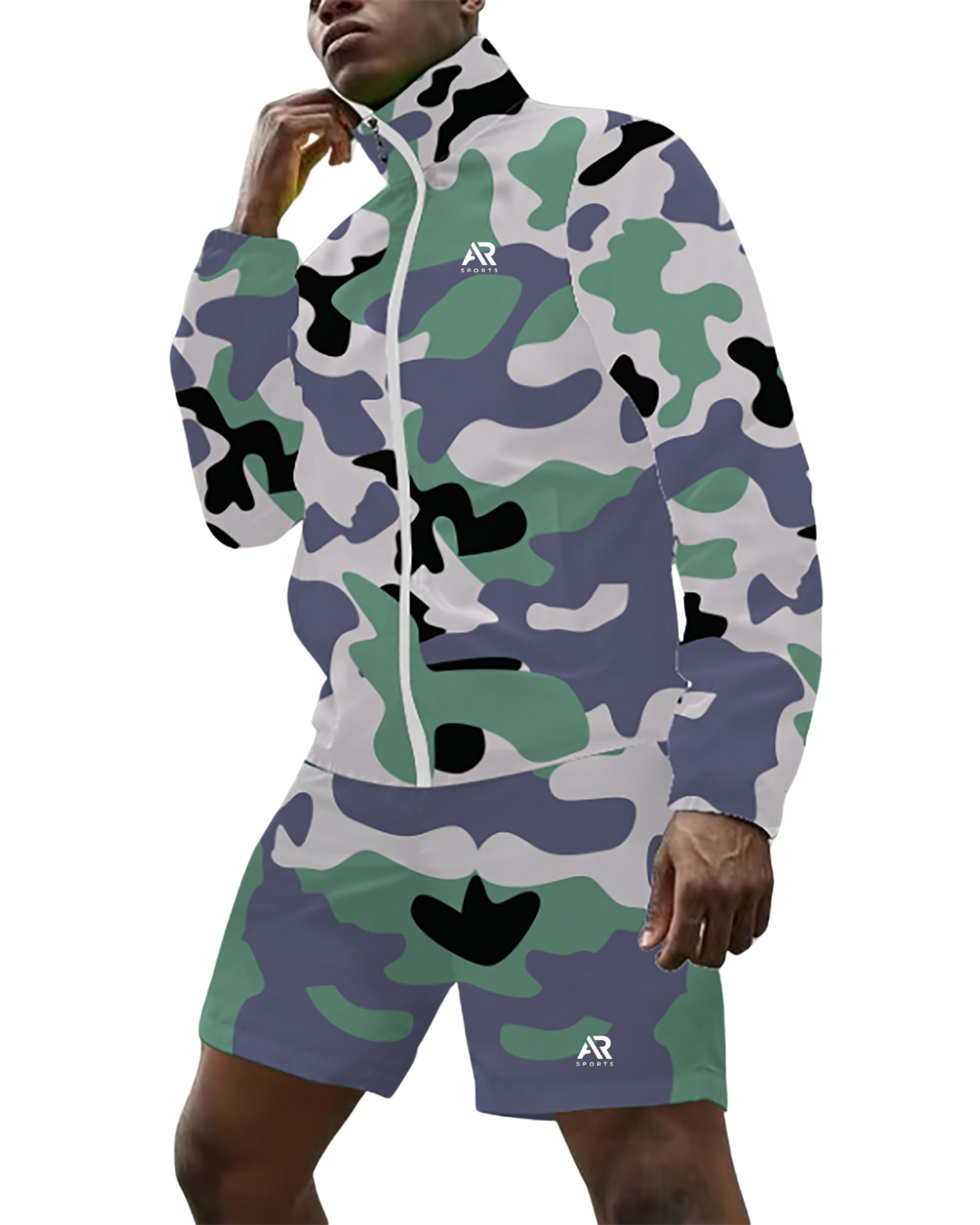Camo Windbreaker Jacket