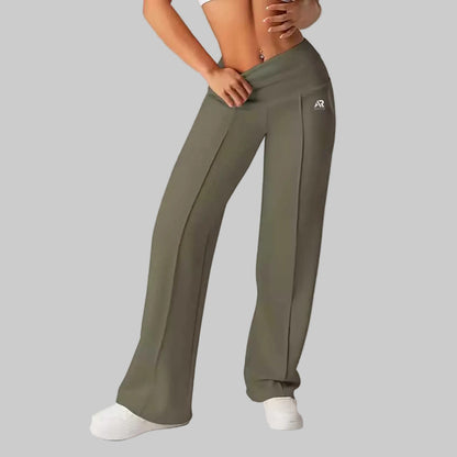 AR Sportswear Women's High Waist Shapewear Wide Leg Pants