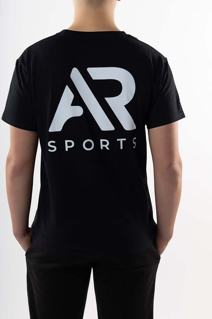 AR sports black t-shirt