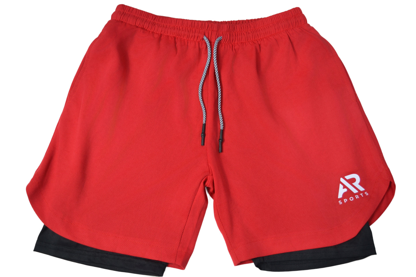 Red Compression Gym Shorts