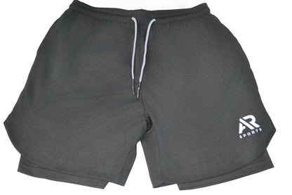 Black Compression Gym Shorts