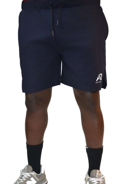 Blue Men's Gym Shorts With Pocket