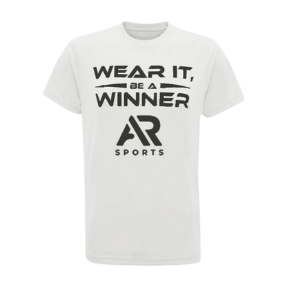 AR Sportwear Men's White T-Shirt