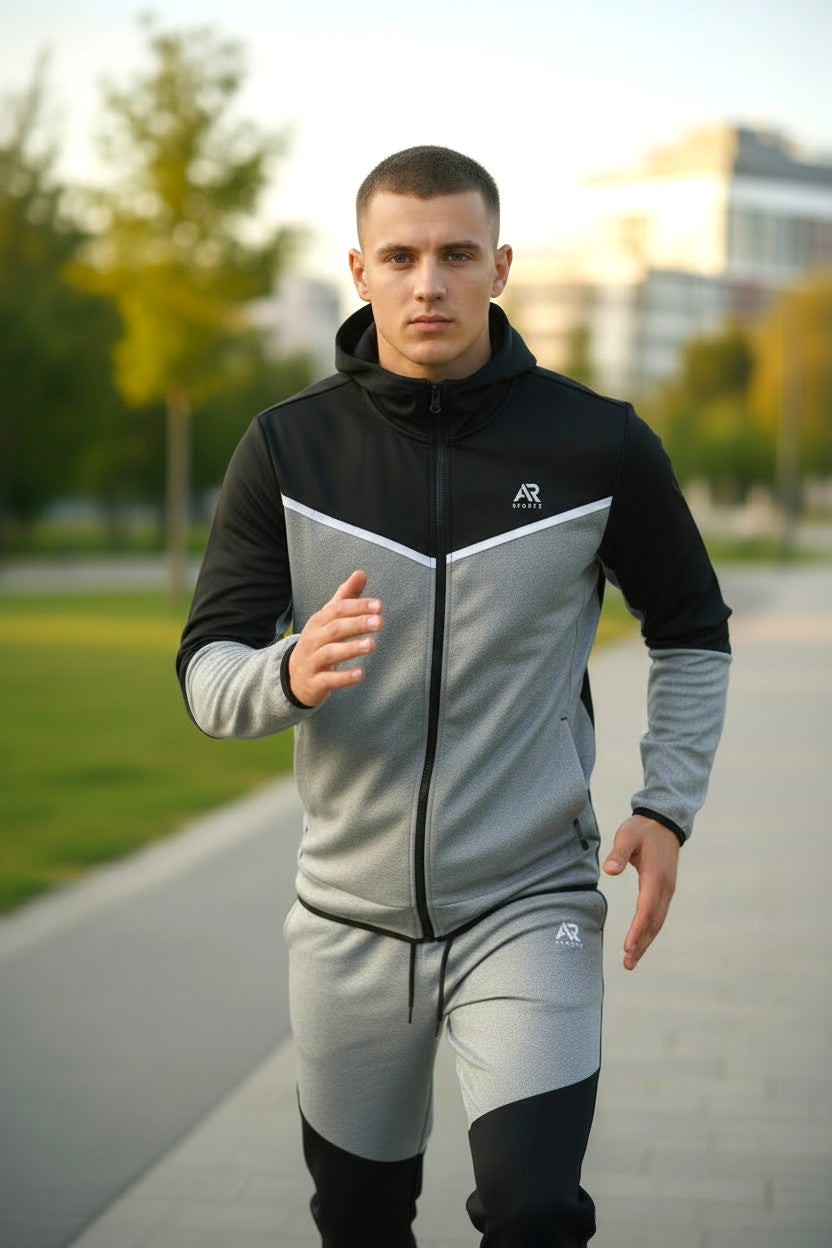AR Sportswear Men's 2Pcs Hoodie Tracksuit
