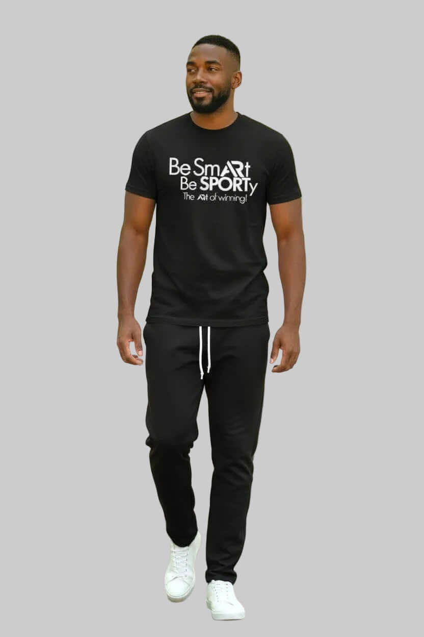 AR Sportswear Men's  Be Smart Be Sporty round neck T-Shirt