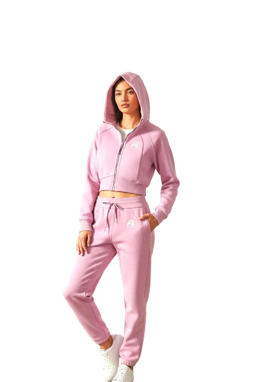 AR Sportswear Women's 2pcs Women's Sweatsuit Hoodie Joggers