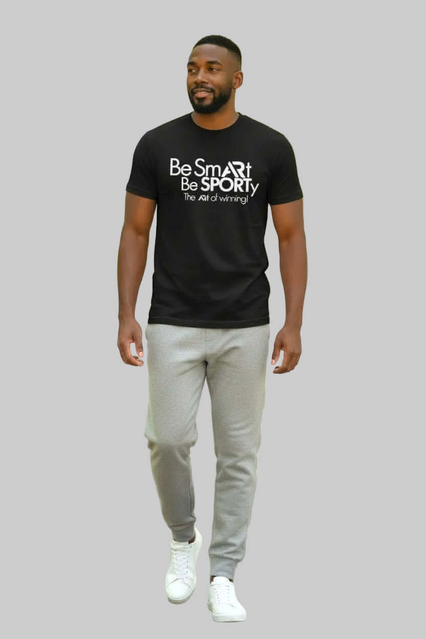 AR Sportswear Men's  Be Smart Be Sporty round neck T-Shirt