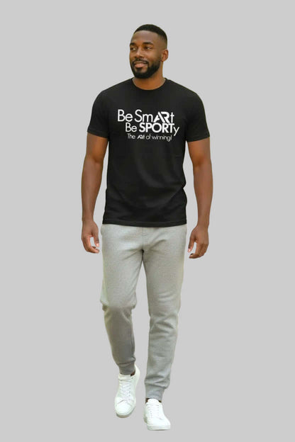 AR Sportswear Men's  Be Smart Be Sporty round neck T-Shirt