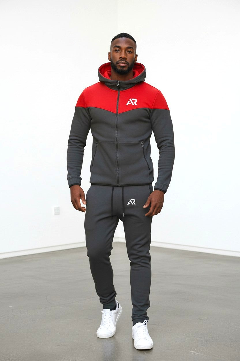 AR Sportswear Men's 2Pcs Lightweight  Hoodie Jogger Set