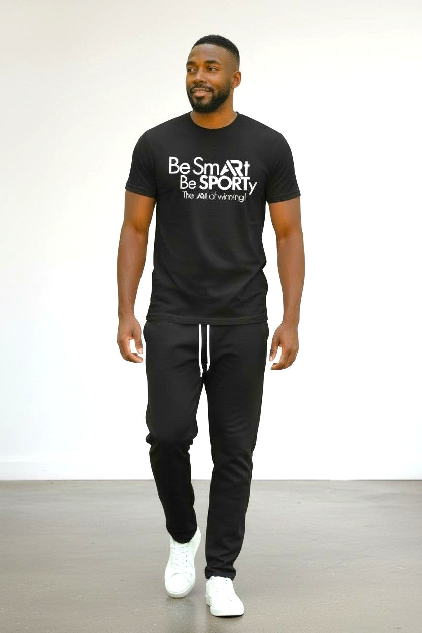 AR Sportswear Men's  Be Smart Be Sporty round neck T-Shirt