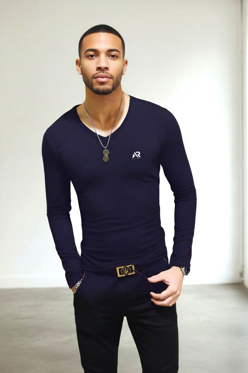 AR Sportswear Men's V-Neck Long Sleeves