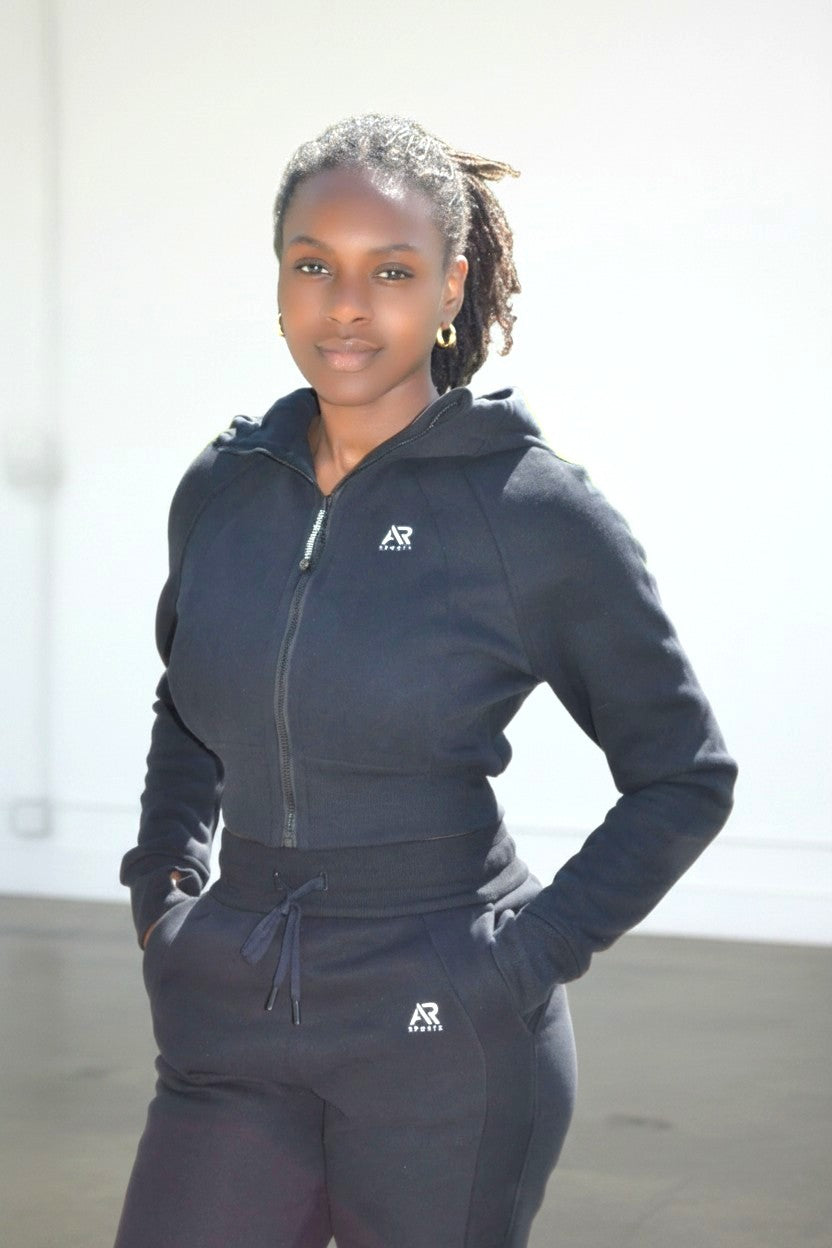 AR Sportswear Women's 2pcs Women's Sweatsuit Hoodie Joggers