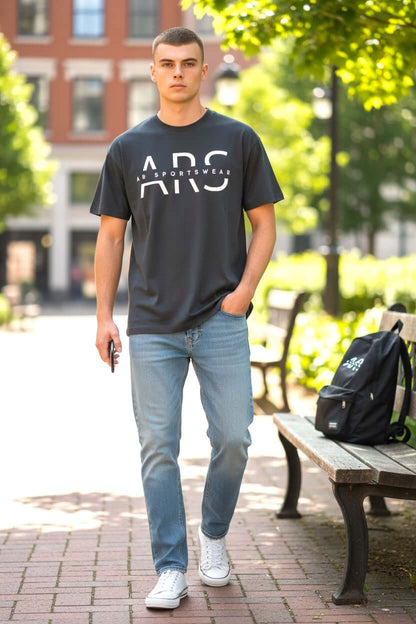 AR Sportwear Men's Classic ARS Logo T-Shirt