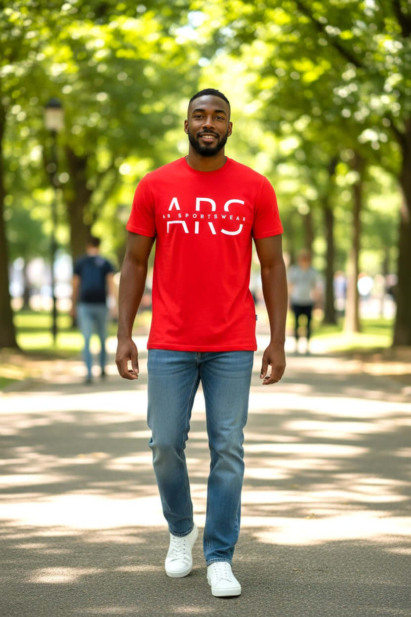 AR Sportwear Men's Classic ARS Logo T-Shirt