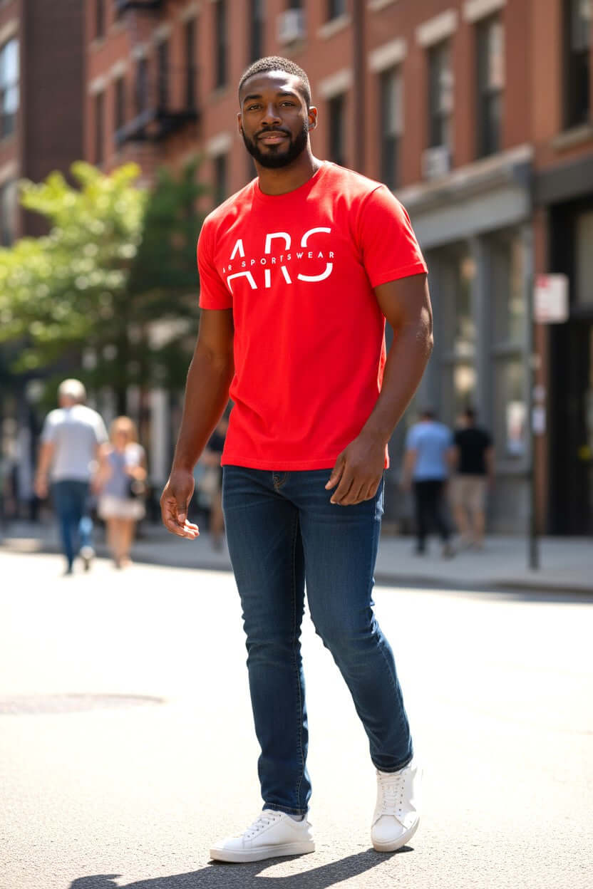 AR Sportwear Men's Classic ARS Logo T-Shirt