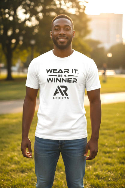 AR Sportswear Men's Slogan  Logo T-shirt