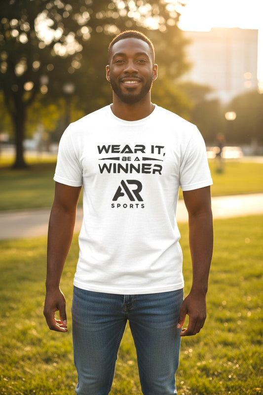 AR Sportswear Men's Slogan  Logo T-shirt