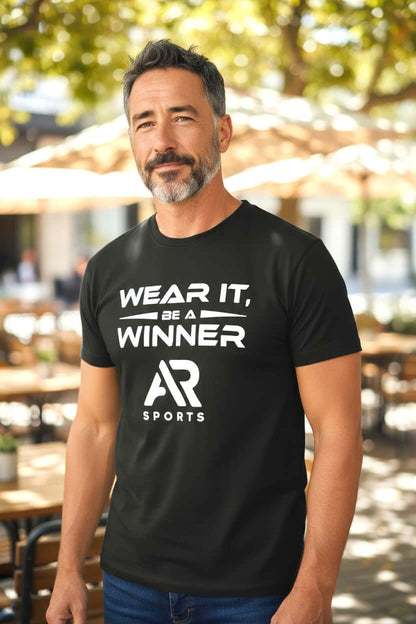 AR Sportswear Men's Slogan  Logo T-shirt