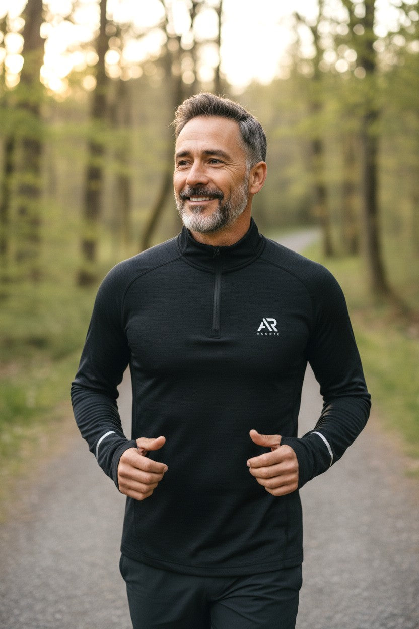 men's quarter zip gym