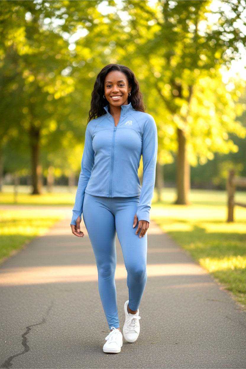 AR Sportswear Women's 2Pcs Full Zip lightweight Tracksuit