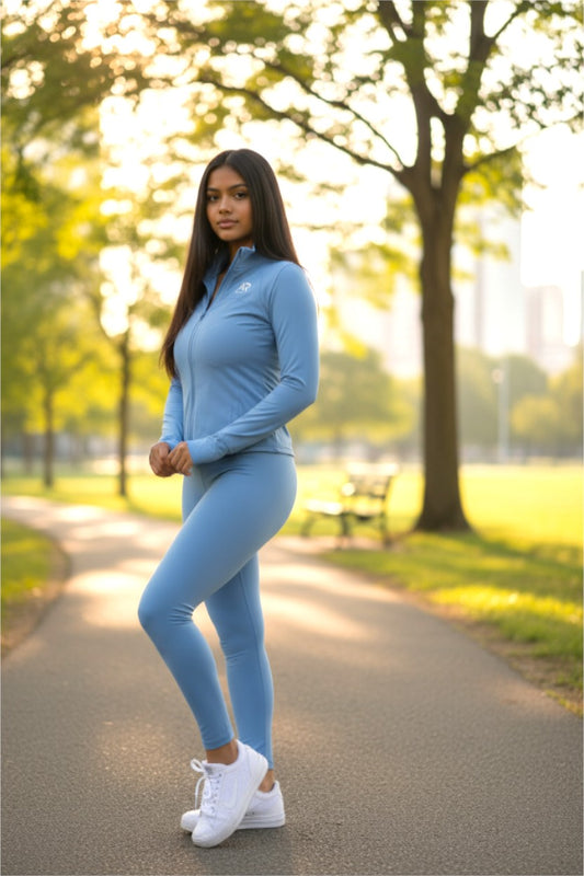 AR Sportswear Women's 2Pcs Full Zip lightweight Tracksuit