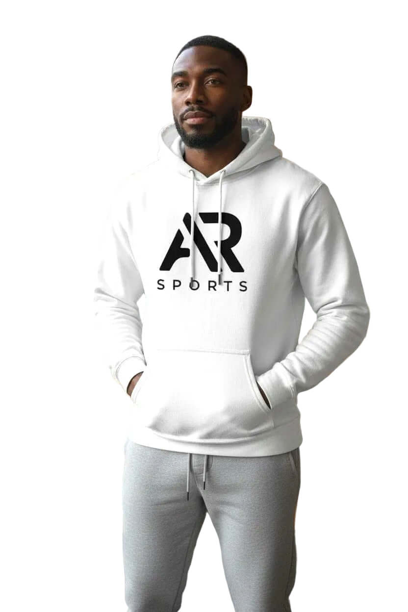 AR Sportswear AR Logo Hoodie White