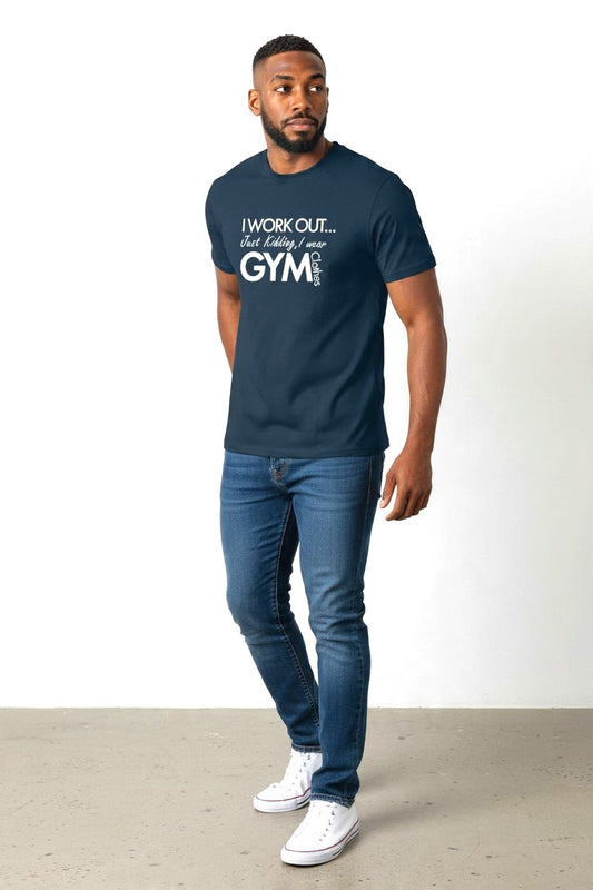 men's navy blue tee