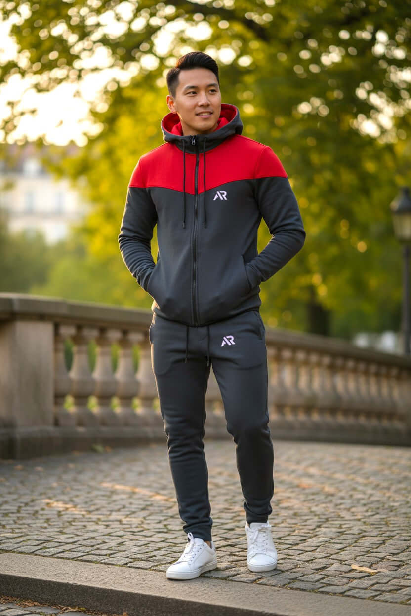 Men's 2Pcs Black Joggers