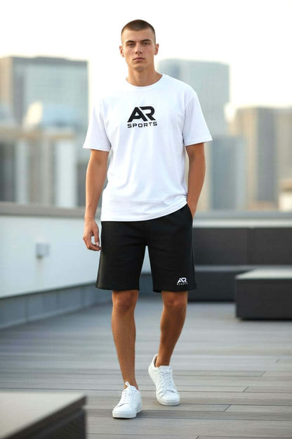 AR Sportswear French Terry Fabric men's Shorts black