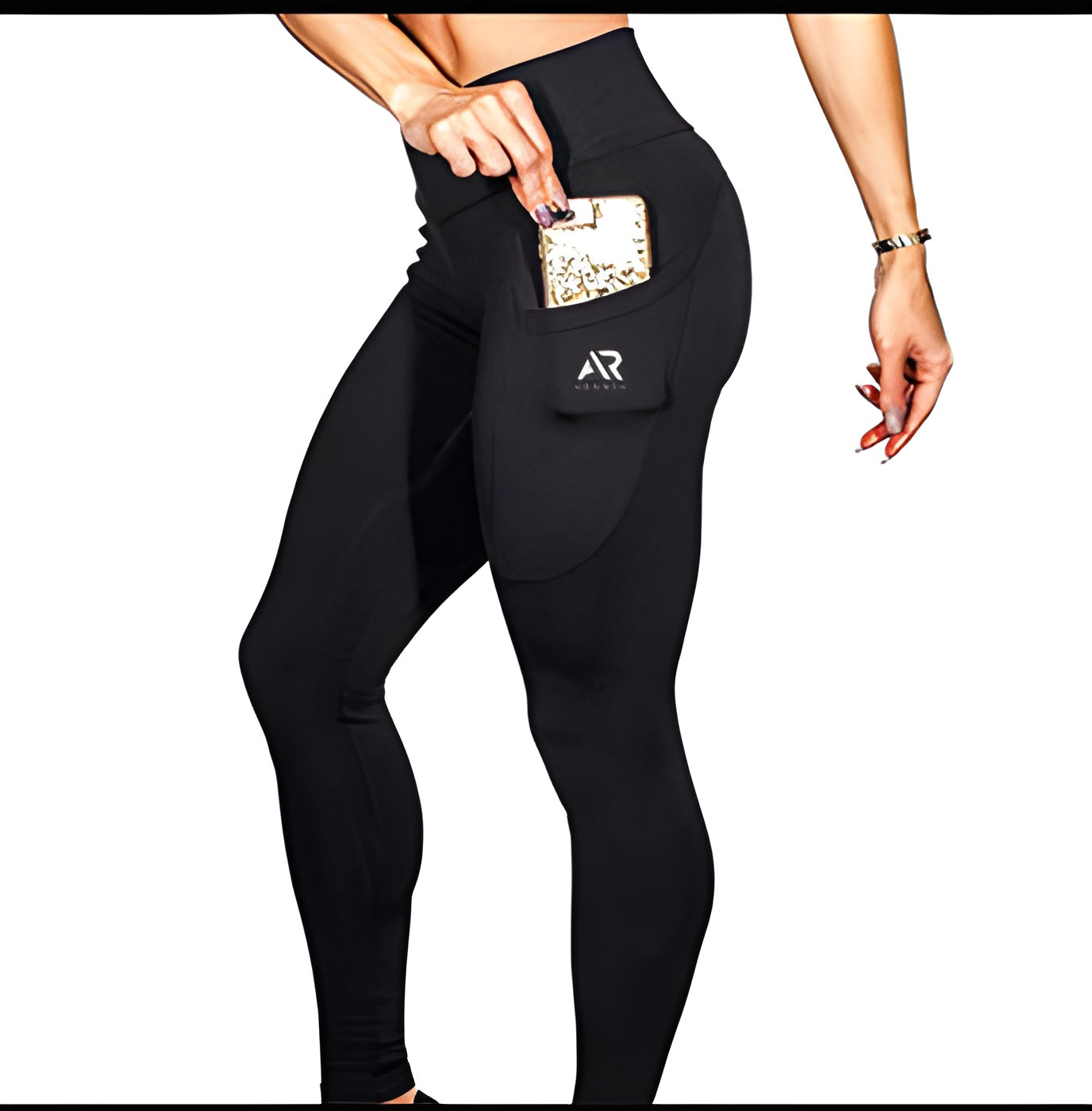 black high waist leggings