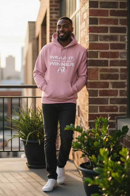 AR Sportswear Unisex Slogan Pouch Pocket  Hoodie