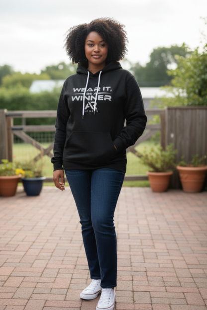 AR Sportswear Unisex Slogan Pouch Pocket  Hoodie